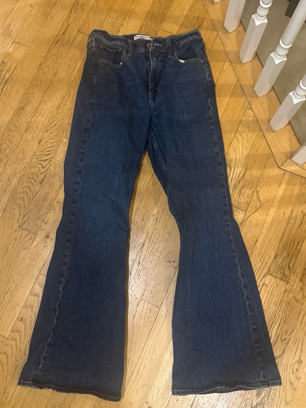 Abercrombie & Fitch Dark Blue Flared Jeans